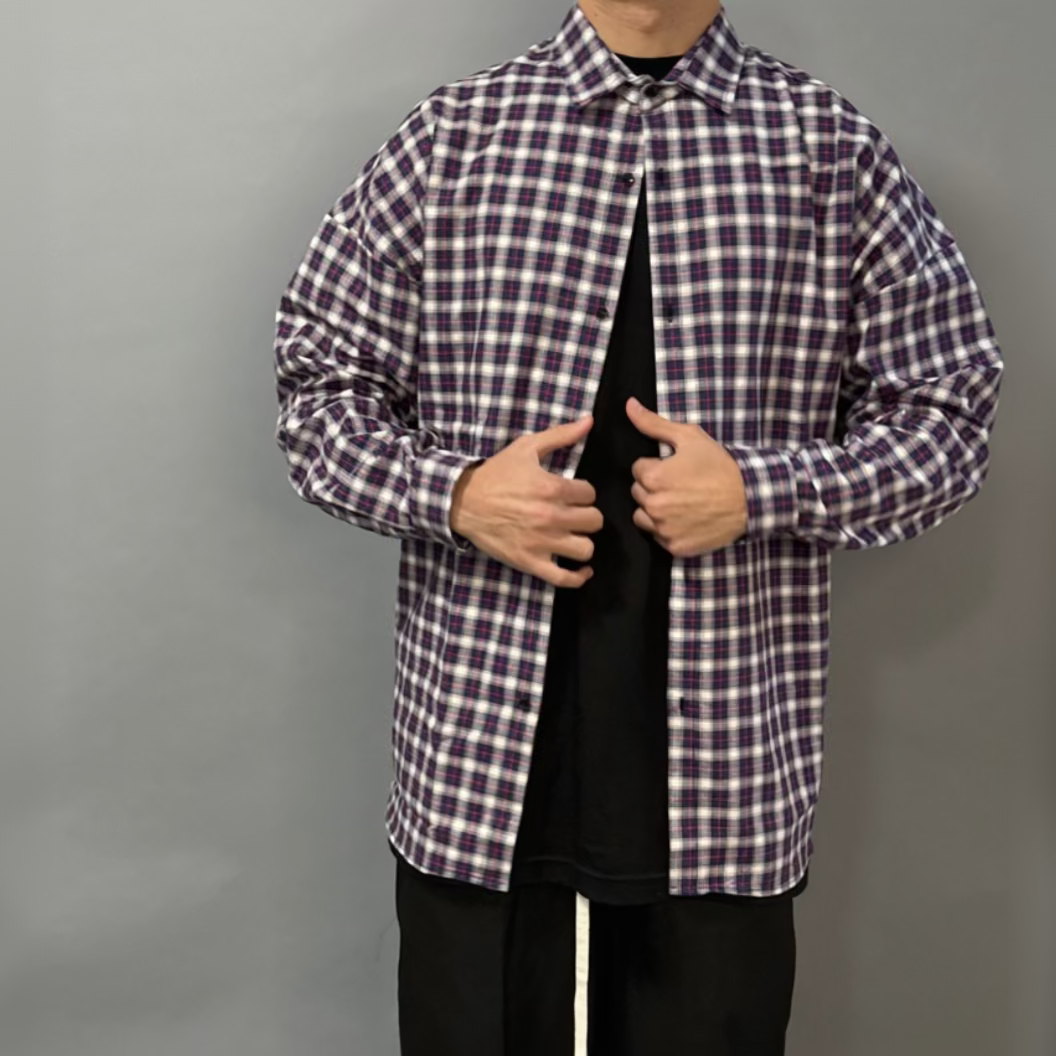 Camicia Oversize a Quadri