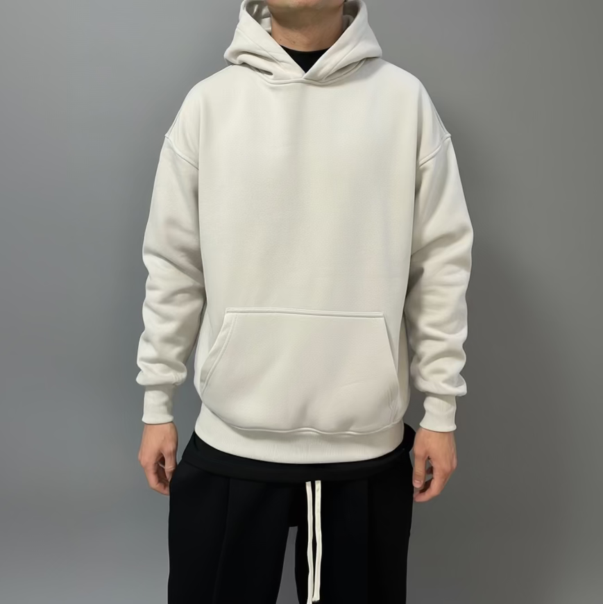 Felpa Oversize Grigio Perla