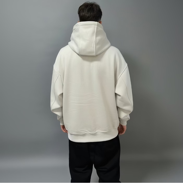 Felpa Oversize Grigio Perla