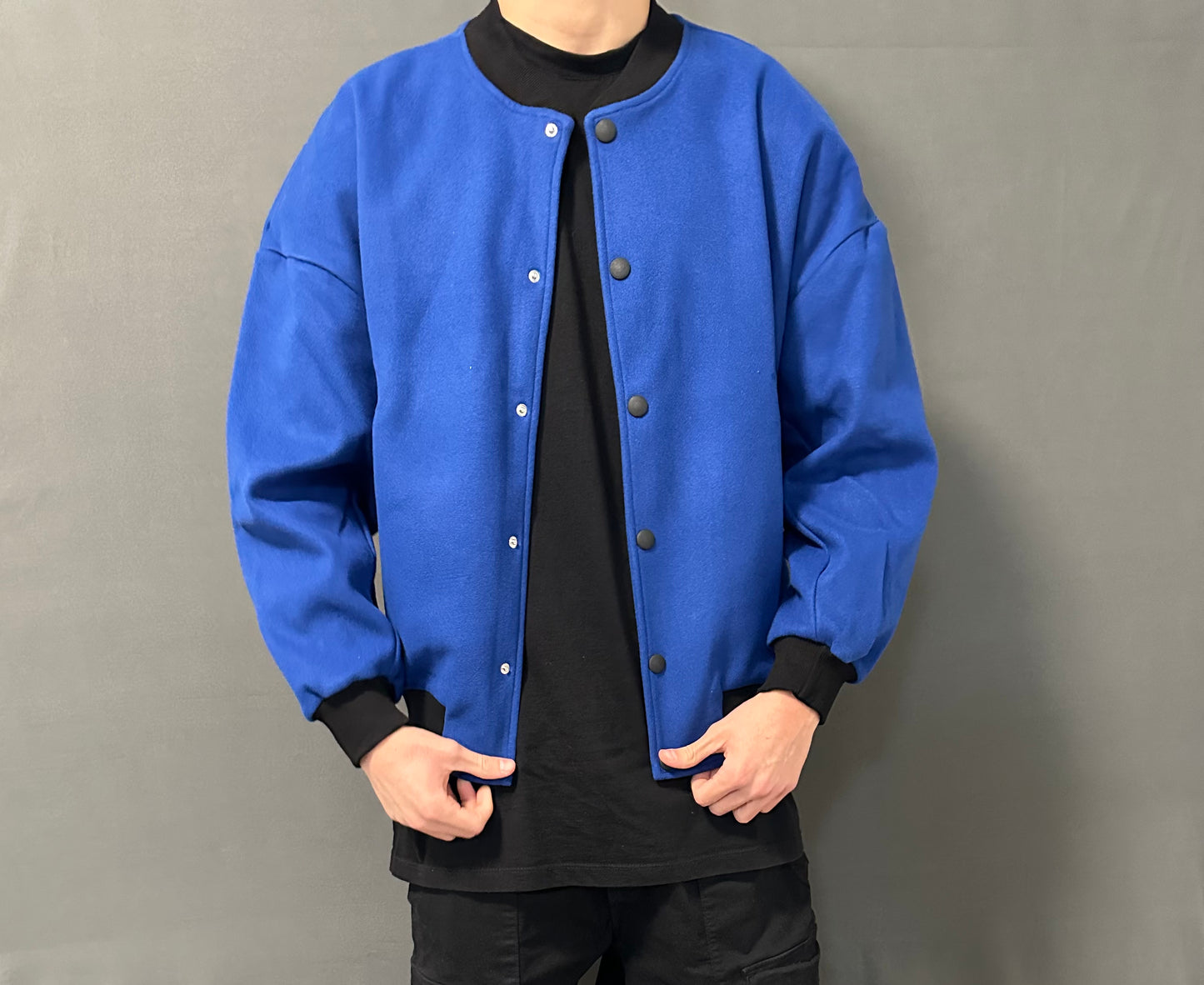 Bomber College Blu – Giacca Uomo Leggera – Taglie S-2XL