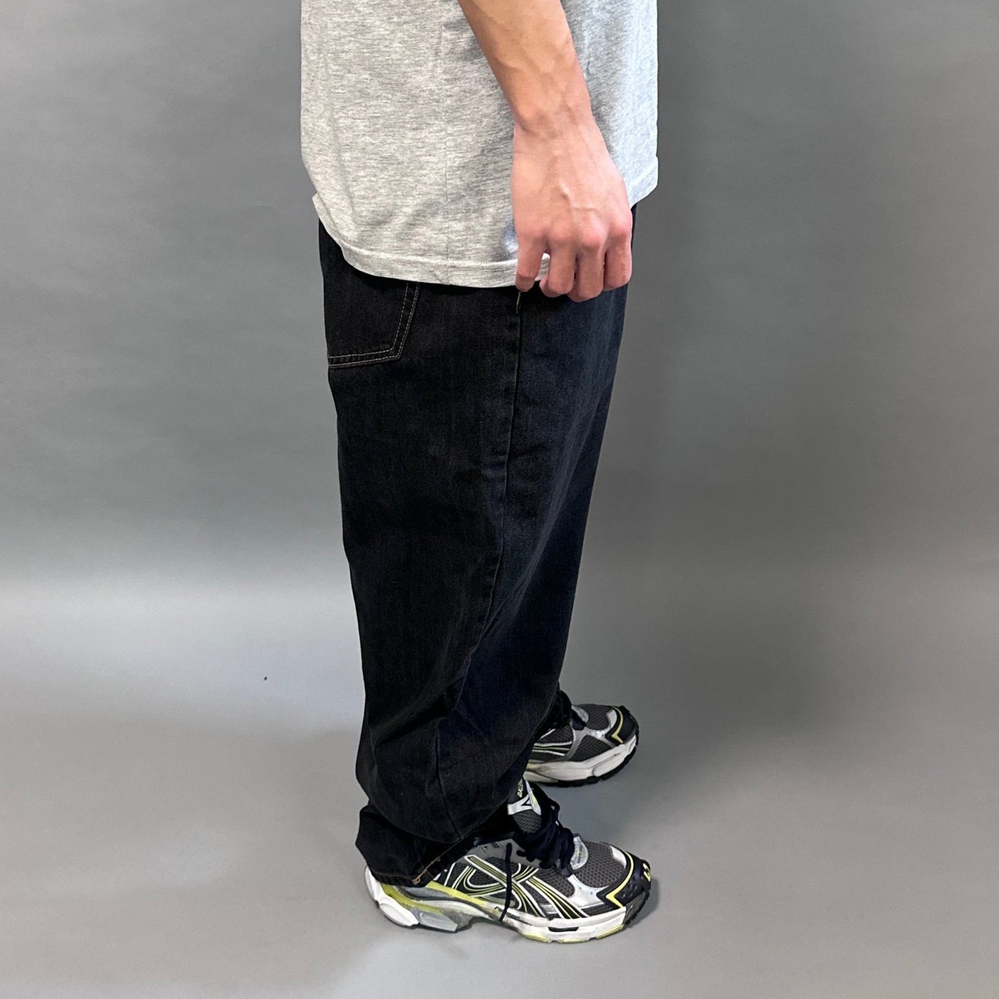 Jeans Balloon Fit Neri – Denim Oversize streetwear - FCS Store