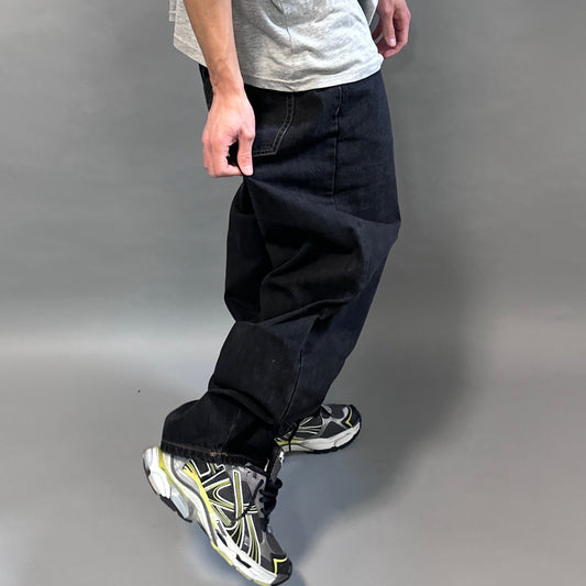 Jeans Balloon Fit Neri – Denim Oversize streetwear - FCS Store