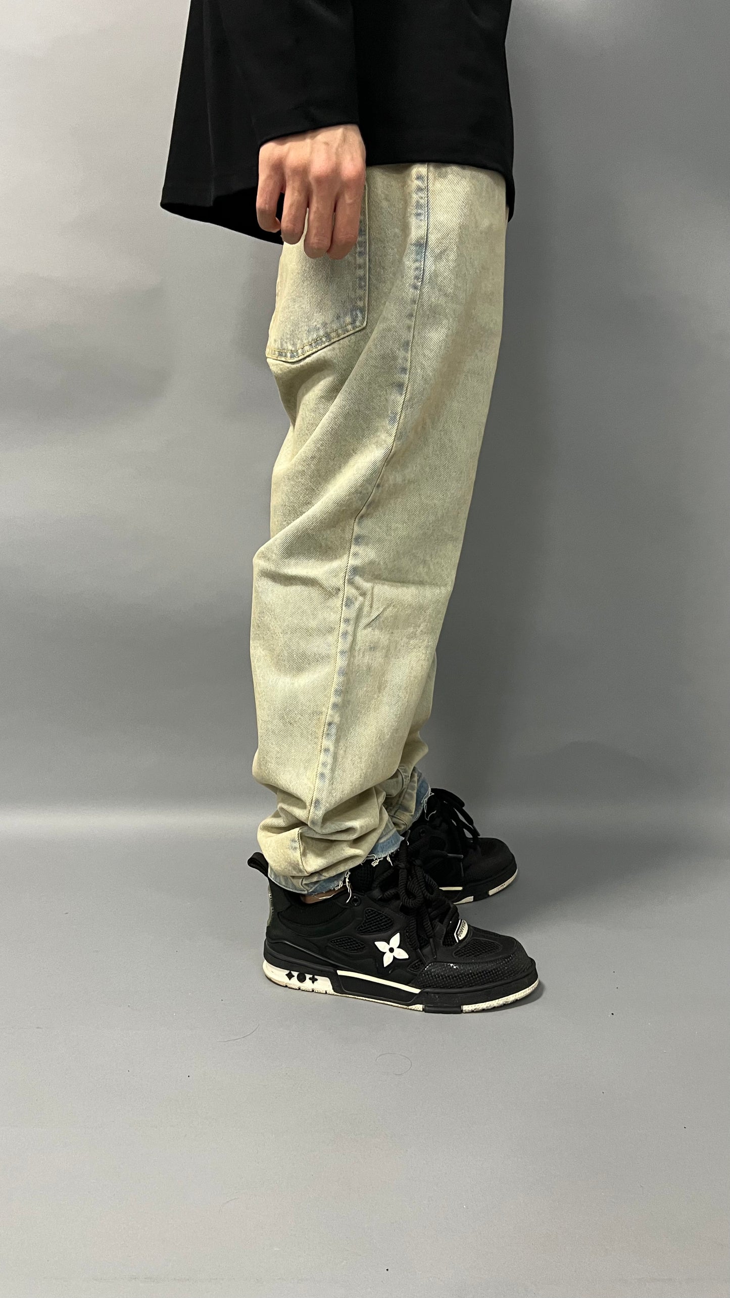 Jeans Baggy Uomo – Denim Chiaro