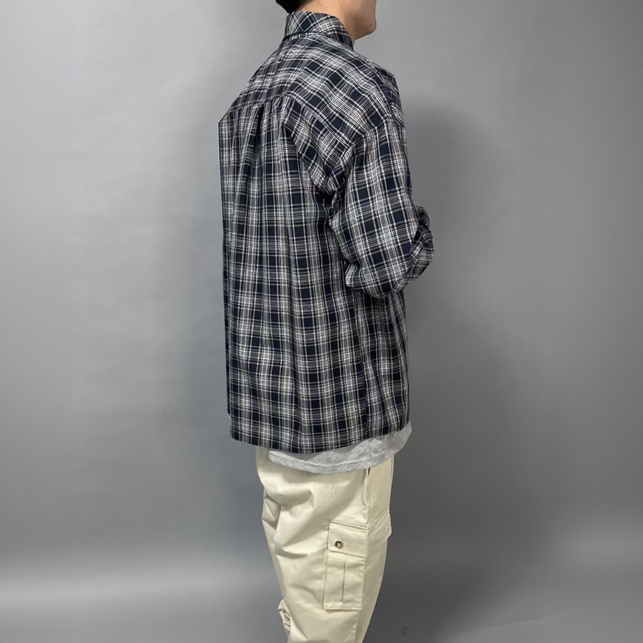 Camicia Over Blu e Bianca