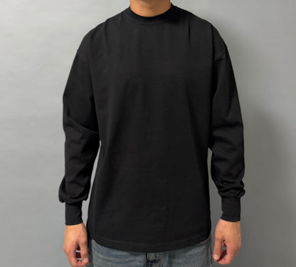 T-Shirt Regular Fit a Manica Lunga – Nero e Bianco
