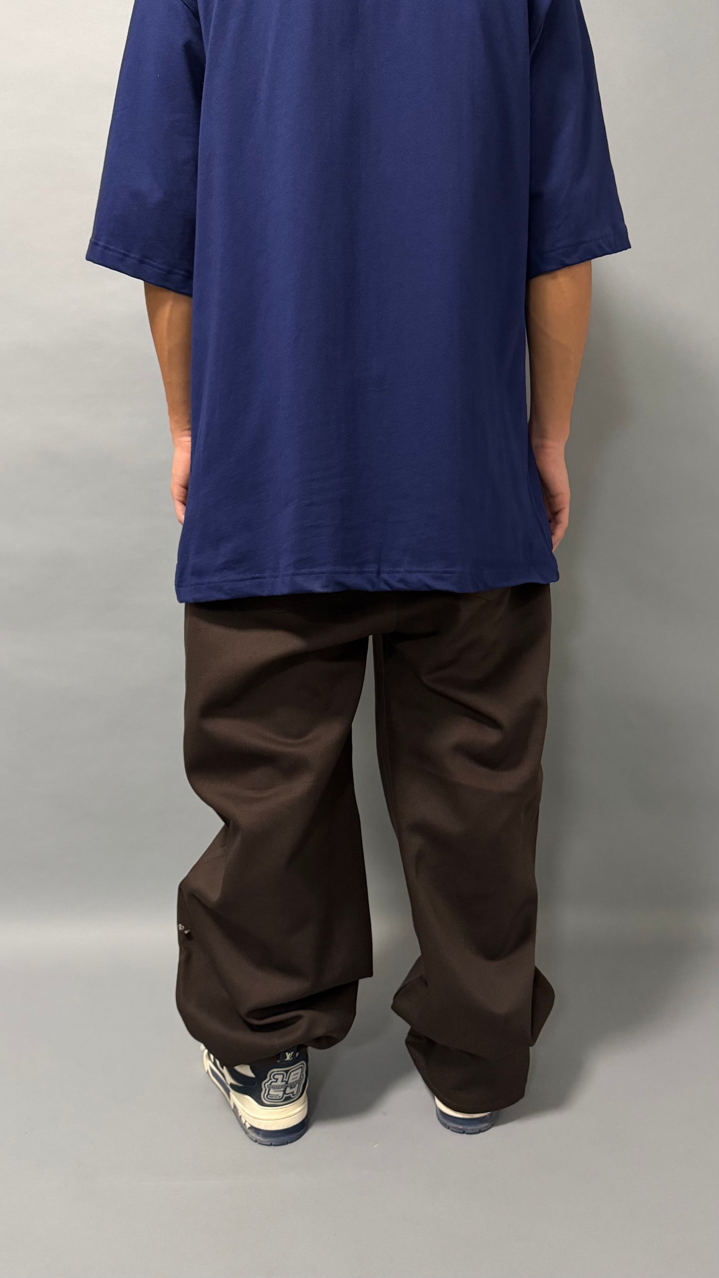 Pantaloni Balloon Fit Oversize – Marrone e Nero