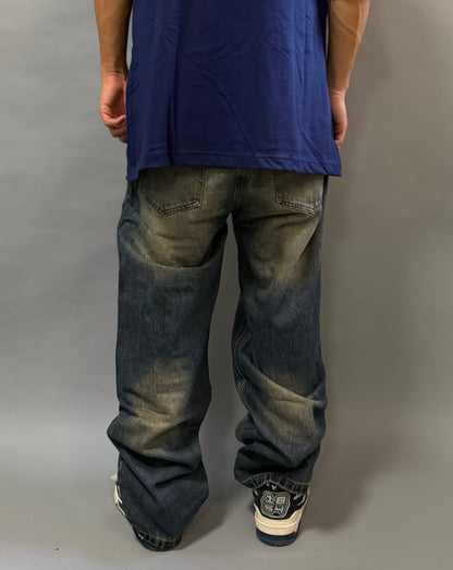 Jeans Baggy Grigio Slavato