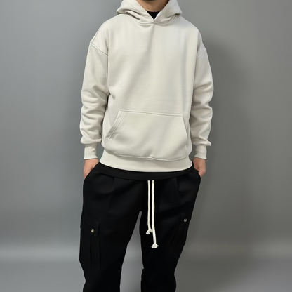 Felpa Over Grigio Perla