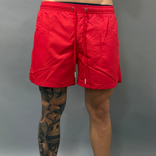 Costume Mare Uomo Tinta Unita con Tasche Laterali