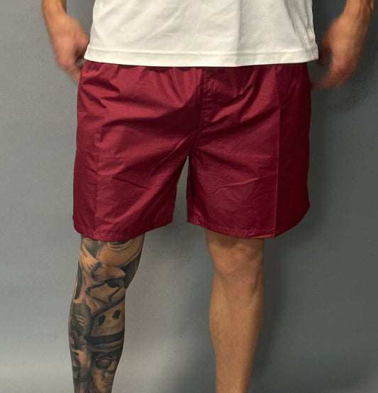 Costume da Bagno Uomo Rosso Bordeaux – Short Mare – Taglie M-3XL