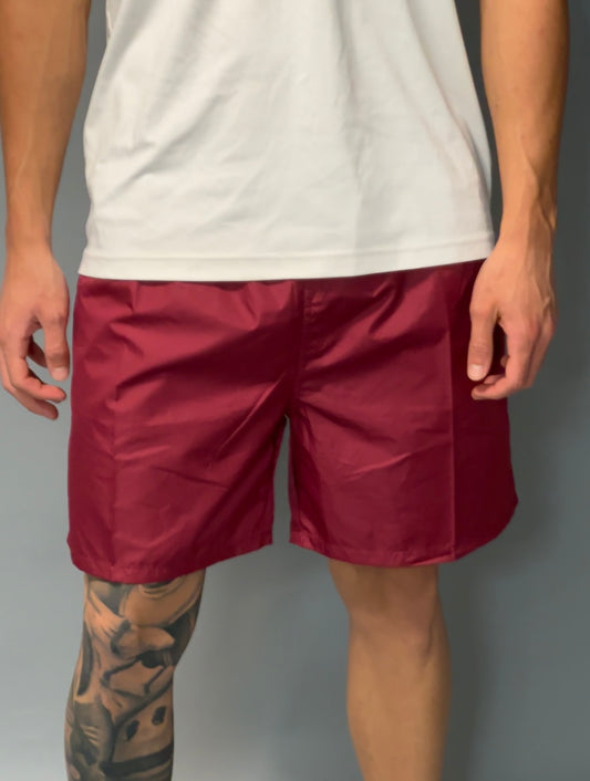 Costume da Bagno Uomo Rosso Bordeaux – Short Mare – Taglie M-3XL