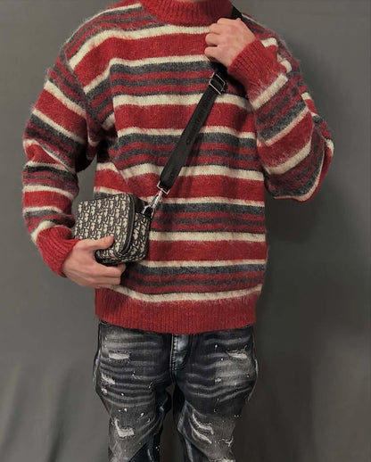 Maglione RW a Righe Multicolor