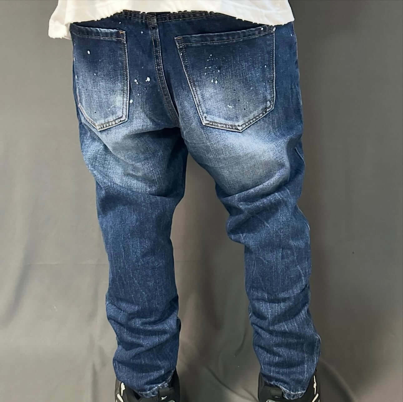Jeans Joy – Denim Blu Regular Fit con Dettagli Used