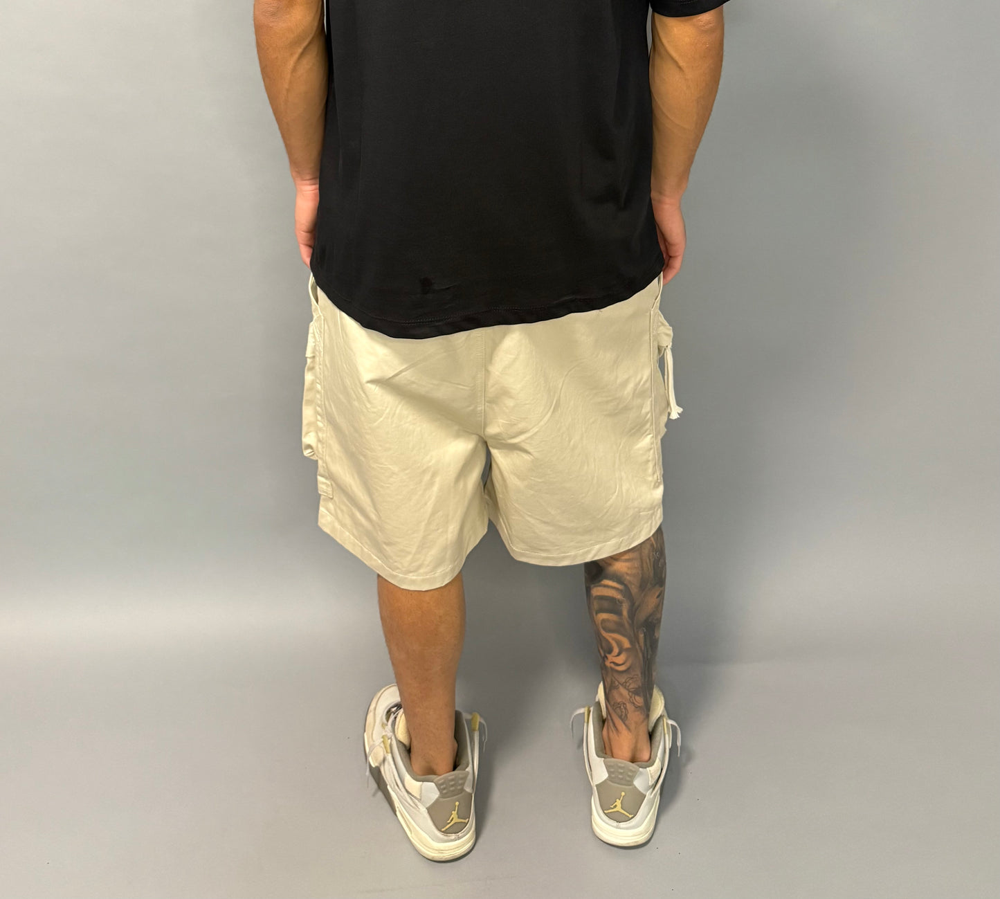 Pantaloncino Cargo Beige Uomo – Oversize Streetwear Estivo