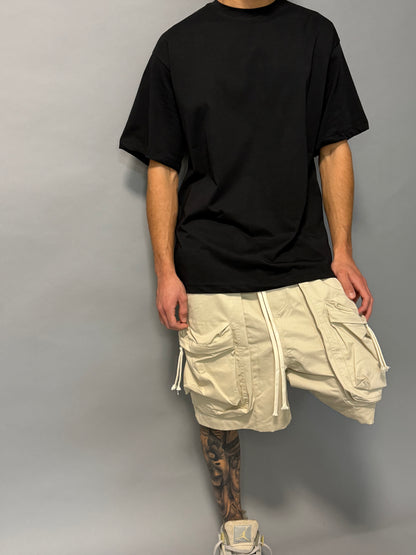 Pantaloncino Cargo Beige Uomo – Oversize Streetwear Estivo