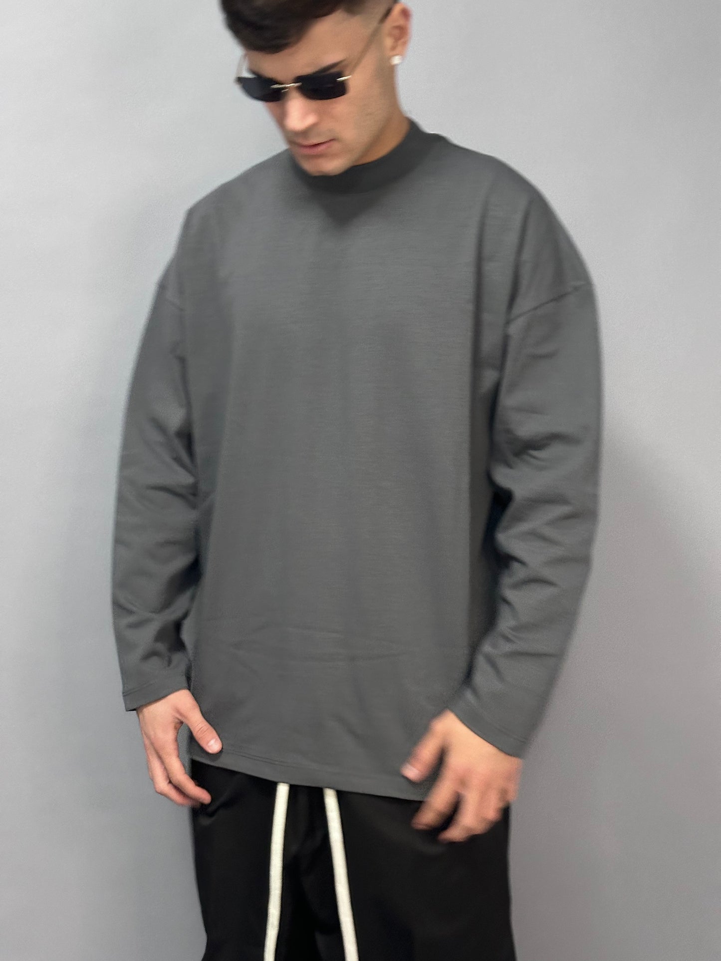 Long Sleeve - T-shirt manica lunga Grigia