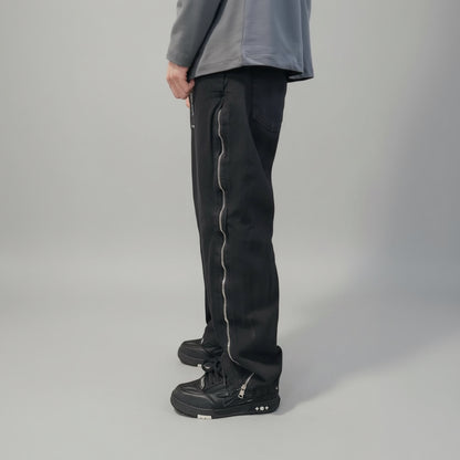 Jeans Nero Zippato – Regular Fit