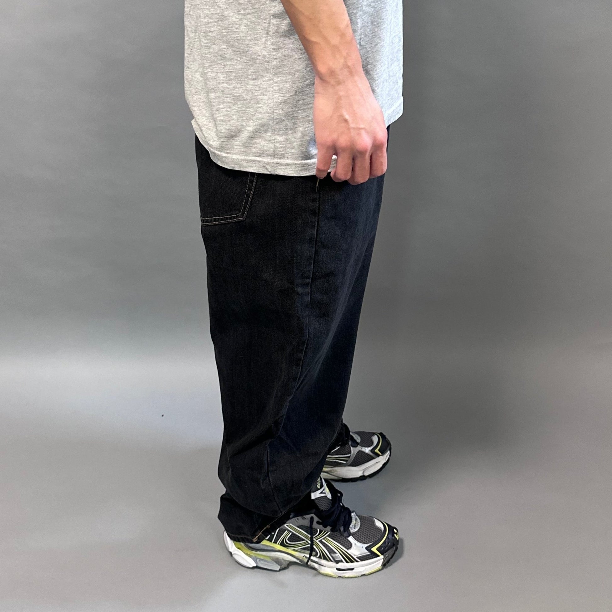 Jeans Balloon Fit Neri – Denim Oversize streetwear - FCS Store