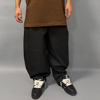 Pantalone Baggy Essential Nero Pantaloni streetwear - FCS Store