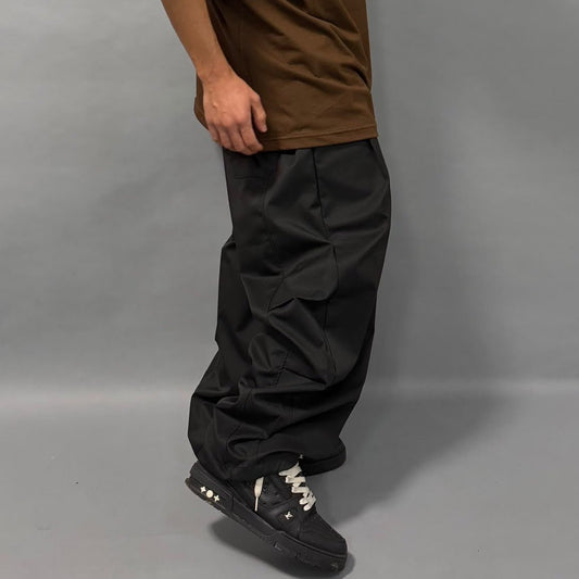 Pantalone Baggy Essential Nero Pantaloni streetwear - FCS Store